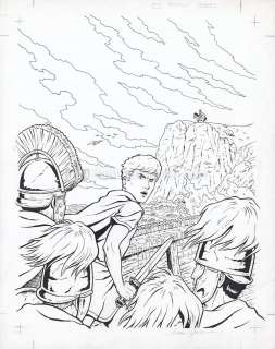 Marc Jailloux - Couverture originale - Britannia - Alix