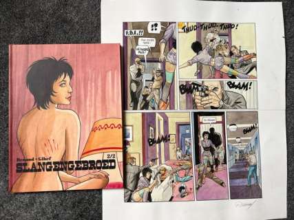 Renaud | Renaud - Originele pagina in kleur + gelimiteerde album - Slangengebroed 2 - (2014) | Catawiki