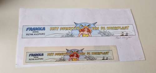 Kuijpers, Henk | Franka - Franka - met de hand ingekleurde Banner - Het Monster van de Moerplaat - Page volante | Catawiki