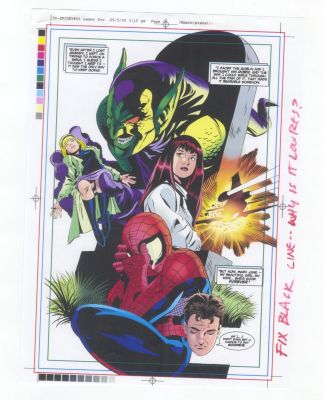 Peter Parker Spider-Man #20 Original Production Art Pre-Press Laser Proof | Neat Stuff Vault