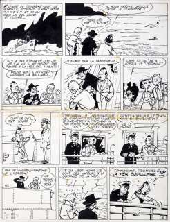 Tillieux | Ange Signe, planche n°13 Ã  l’encre de Chine de… | Millon