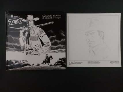 Civitelli, Fabio - 1 Original drawing - Tex - La Cavalcata del Morto + Volume Cartonato Deluxe "Il Mio West" - 2013 | Catawiki