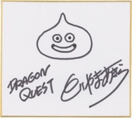 Akira Toriyama Hand-Drawn Shikishi (small size) "Dragon Quest" slime | Mandarake (Big Web)