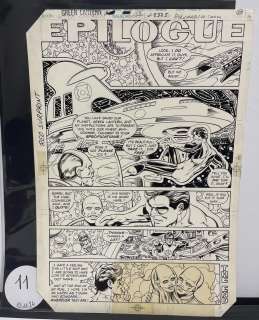 Keith POLLARD. « Green Lantern ». Encre de Chine pour la planche 17… | misc / divers