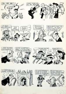 René PELLOS . Les Pieds Nickelés. Un ensemble de quatre planches. Une… | Art Richelieu