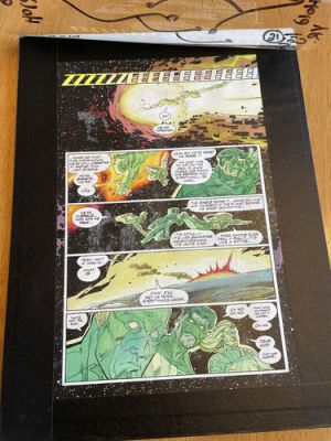 JLA #12 ART original comic COLOR GUIDE 1997 GHOSTS SPACE FLASH AQUAMAN G LANTERN | eBay US (Buy It Now)