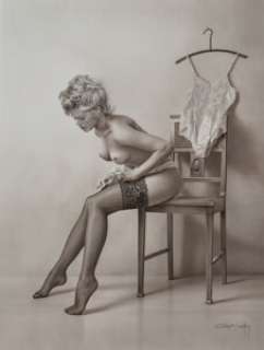 Gennadiy Koufay (Russian, b. 1961) Woman No. 2, 2012 Airbrush on Bristol Vellum 24 x 18 inches (61 x 45.7 cm) Signed...