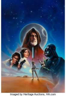 John Alvin (American, 1948-2008) Star Wars: A New Hope, International Video Cover, 1995 Acrylic on board 35 x - | Heritage