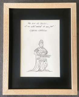 Uderzo, Marcel - 1 Dessin original dédicacé - Astérix - Jules César | Catawiki