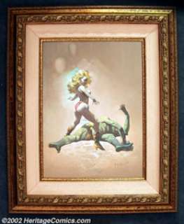 Frank Frazetta - Original Oil Painting, "The Countess and the Green Man" (1989). Originally painted as - | Heritage