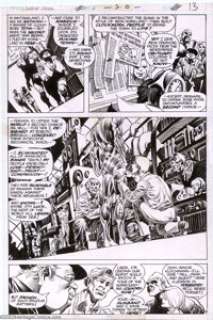 Berni Wrightson - Original Art for Swamp Thing #6, Page 9 (DC, 1973). Berni Wrightson first entered the world - | Heritage