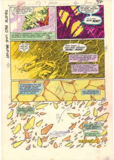 Anthony Tollin, George Perez, Jerry Ordway - Crisis on Infinite Earths #? P.32 Color Guide Art - 1986 Signed