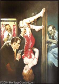 Raphael DeSoto - Detective Tales Cover Recreation Original Art (undated). An outstanding recreation of the cover - | Heritage