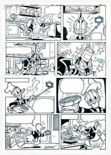 Donald Duck H 2022-455 - Esteban - Als vlogger - 1 oeuvre originale + 7 croquis - 2022 | Catawiki