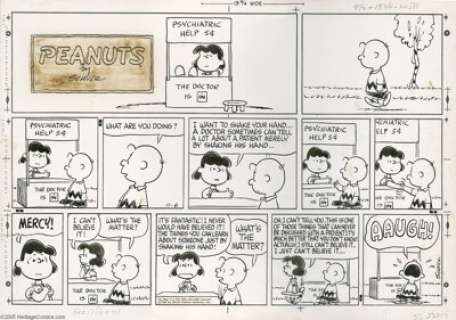 Charles Schulz - Peanuts Sunday Comic Strip Original Art, dated 11-6-66 (United Features Syndicate, 1966). - | Heritage