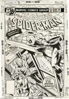 John Byrne and Bob McLeod - Amazing Spider-Man #189 Cover Original Art (Marvel, 1979). Who was the mystery menace, - | Heritage