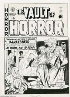 Johnny Craig - Vault of Horror #14 Cover Original Art (EC, 1950). Here’s a cover drawn to terrorize  all you - | Heritage