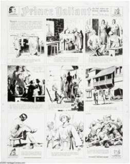 Hal Foster - Prince Valiant Sunday Comic Strip Original Art, dated 11-5-39 (King Features Syndicate, 1939). Hal - | Heritage
