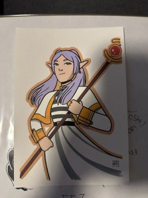 Frieren By Alex Nieto Original Art Sketch Beyond Journey’s End Manga Art | eBay US (Buy It Now)