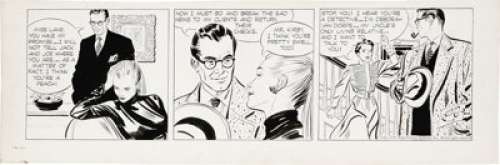 Alex Raymond - Rip Kirby Daily Comic Strip Original Art, dated 11-18-50 (King Features Syndicate, 1950). Alex - | Heritage