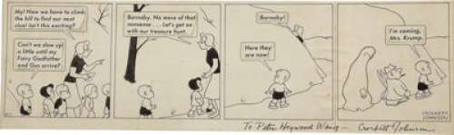 Crockett Johnson - Barnaby Daily Comic Strip Original Art (undated). Cushlamochree! A Crockett Johnson - | Heritage