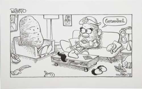 Dan Piraro - Bizarro Daily Comic Strip Original Art, dated 12-24-06 (King Features, 2006). Since 2004, Dan -