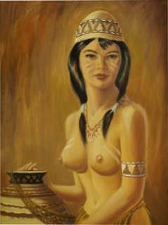 Carl Barks Girl of the Ancient Temeculas Painting Original Art (1968). Not just a "Duck artist," - | Heritage