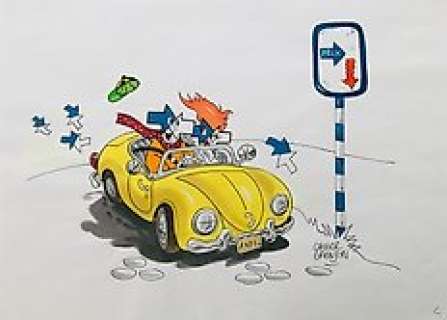 Grenson, Olivier - 28 Original colour drawing - Dessins publicitaires | Catawiki