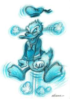 Joan Vizcarra - Donald Duck: The Indomitable Sailor - Original Drawing - Pencil Art | Catawiki