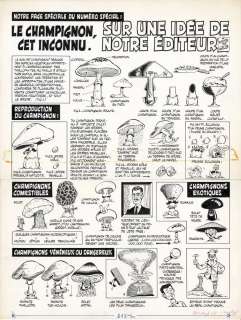GOTLIB (1934-2016) "Le Champignon, cet inconnu" : Planche publiée… | misc / divers