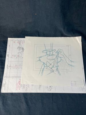 Oggy et les Cafards - Ensemble de 2 dessins originaux posé clé à la… | misc / divers