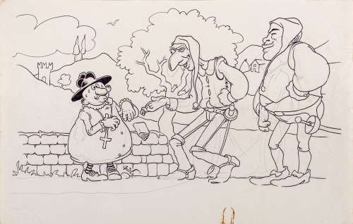 Andrea Pazienza | Don Abbondio (The Betrothed) | Art-Rite