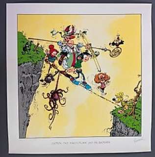 Franquin - 1 Silkscreen - Gaston - Sérigraphie Nez rouge - Version Allemande - Hors Commerce - Signée - 1996 | Catawiki