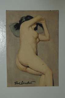 Cuvelier, Paul | Original illustration in colour  - nude woman | Catawiki