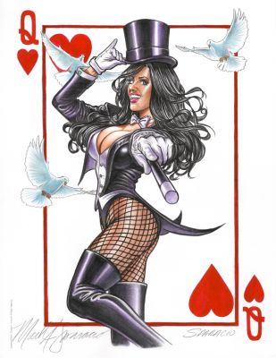 Queen of Hearts Zatana by Mark Sparacio