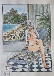 Luca Raimondo - 1 Original drawing - "Copacabana" - 2024 | Catawiki