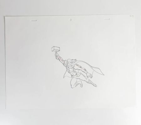 Marvel Comics, d’après Jack Kirby Thor Dessin à la mine de plomb et… | ArtFlow Enchères