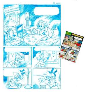 Uncle Scrooge H-2011-379 - Esteban - Old Dime’s worth - 30 x 42 cm - 1 oeuvre originale - 2016 | Catawiki