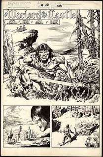 Rudy Nebres - SAVAGE SWORD OF CONAN (1974-95) #115 Half Splash | ComicConnect