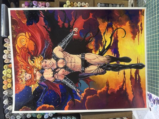 Kinho Anderson - X-Men Goblin Queen & King Original Art