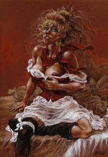 Kas - 1 Original colour drawing - La Fille de Paname - Amélie - 2014 | Catawiki