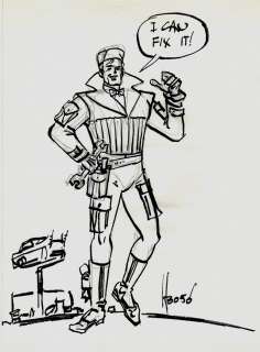Howard Bender - Mr. Fixit Full Body Pinup