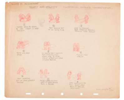 SNOW WHITE AND THE SEVEN DWARFS - EARLY DWARFS ORIGINAL ART LOT. | Hake’s