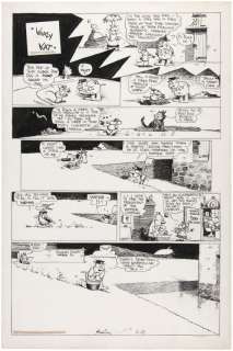 "KRAZY KAT" ORIGINAL SUNDAY PAGE ART. | Hake’s
