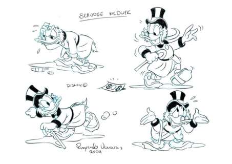 Venanzio, Pasquale - Original Concepts Drawings-Scrooge MDuck | Catawiki