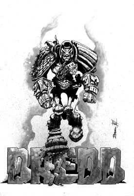 Paco Zarco | Original drawing: Dredd – Paco Zarco | Origin Of Comics