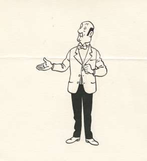Hergé | Tintin, illustration Ã  l’encre de Chine sur… | Millon