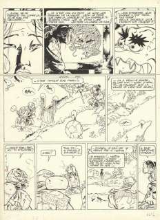 Marc Michetz - Planche originale n°06 accompagnée de son gris de mise en couleur - Par-delà les cendres - Kogaratsu