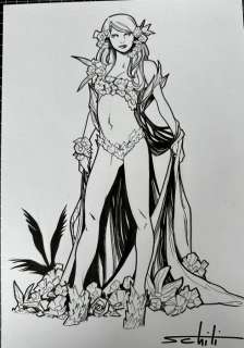 Valerio Schiti - 1 Original drawing - Poison Ivy | Catawiki