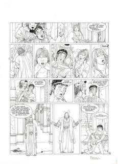 Ferry - 1 Original page - Les chroniques de Panchrysia T3 - Les Statues - 1997 | Catawiki